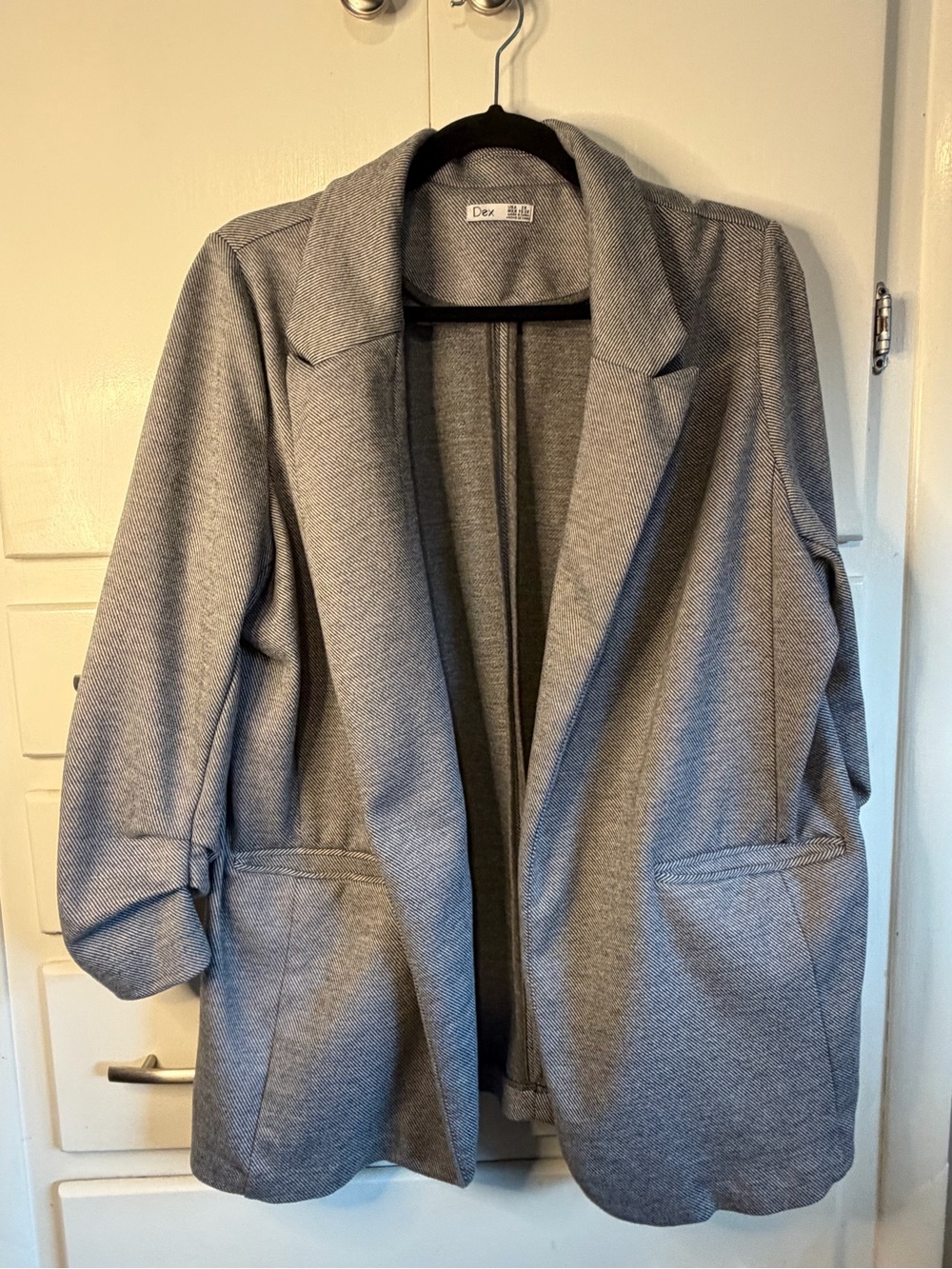 Dex Gray Open-Front Women’s Blazer Jacket Size 2x